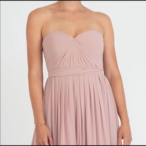 Jenny Yoo Whipped Apricot Mira Convertible Dress